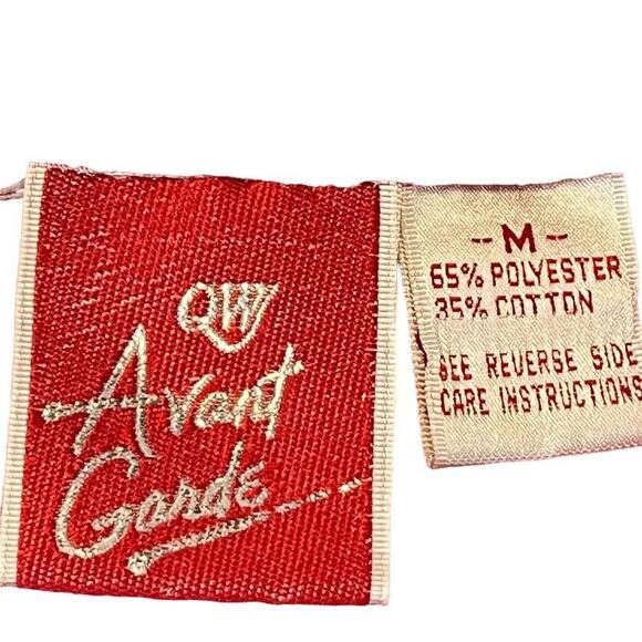 QW Avant Garde Womens Vintage All Over Graphic Print Crew Neck Sweatshirt Red M - Picture 16 of 16